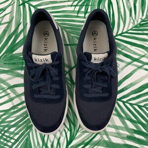 Kizik Prague Unisex Handsfree Lace Up Sneakers Dusk Blue Men's Size 8.5 Wide